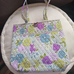 Floral Quilted Vera Bradley Tote Bag